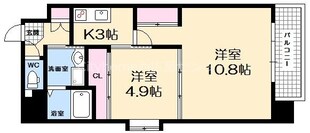 エイトバレー上天満の物件間取画像